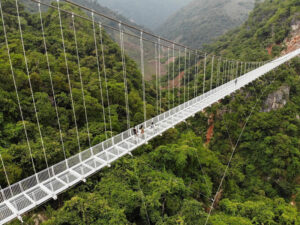 worlds longest glass bottomed bridge opens in vietnam