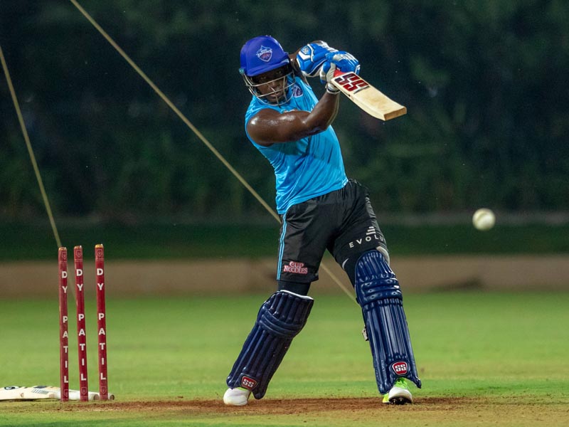 Delhi Capitals batter Rovman Powell during training