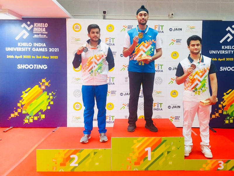 Sartaj Singh won gold medal in 50m Rifle 3 Positions