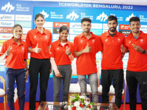 TCS World 10K top Indian Elite Athletes at the Media Center