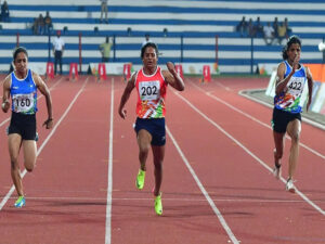 kiug 2021 women 100m results dutee chand wins