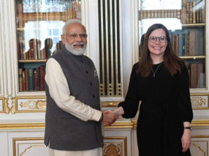 pm modi holds bilateral meeting with iceland pm katrin jakobsdottir in copenhagen