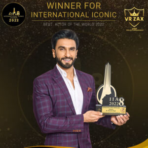 Ranveer Singh Wins Season 8 International Iconic Award for Best Actor in 2022