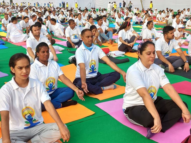 Special Olympics Bharat Athletes promote health and fitness on the Eighth International Day of Yoga