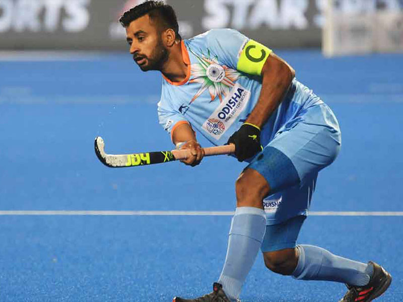 manpreet singh to lead indian hockey team in cwg