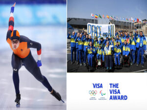 olympian kai verbij and the ukrainian paralympic team announced as the visa award winners