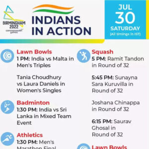 CWG 2022 India day 2 30th July 1