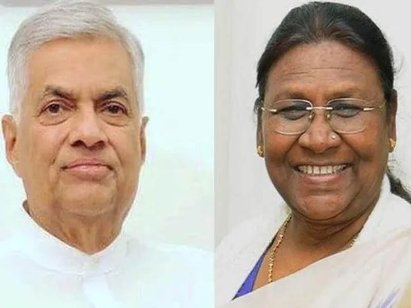 President Droupadi Murmu while extending felicitations to Sri Lankan President Ranil Wickremesinghe