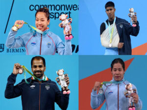 commonwealth games 2022 day two india results