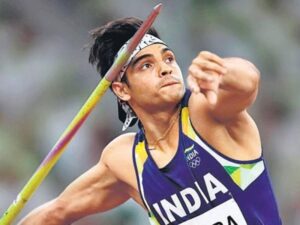 neeraj once again broke the national record