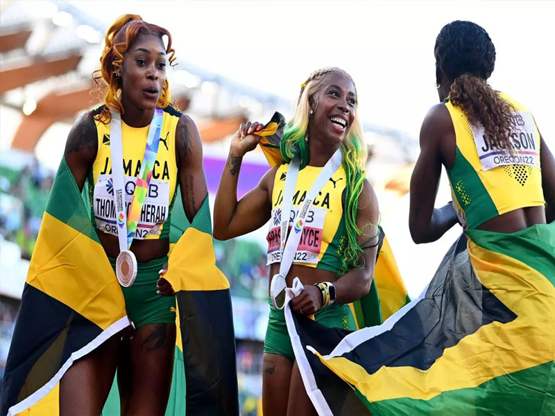 world athletics championships 2022 shelly ann fraser pryce leads jamaican sweep