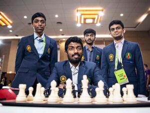 Chess Olympiad Indian men women team won bronze medal