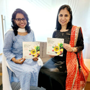 Ms Mariam and Dr Aparna at the book launch