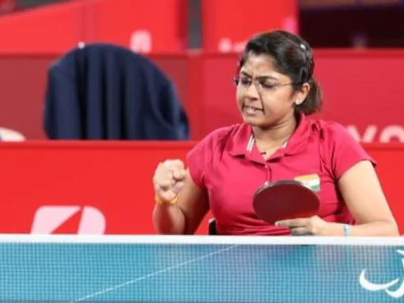 Paralympic silver medalist Bhavinaben wins para table tennis Gold