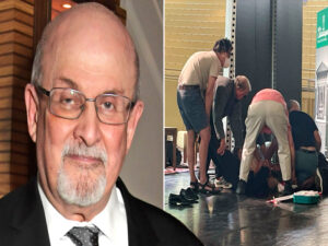 author salman rushdie attacked on lecture stage in new york