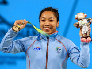 cwg 2022 mirabai chanu wins gold in 49kg weightlifting