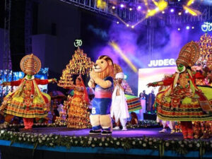 amit shah launches anthem and mascot of 36th national games in ahmedabad