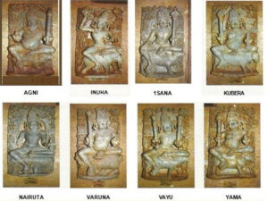 eight deities ruling over the eight quarters of the universe