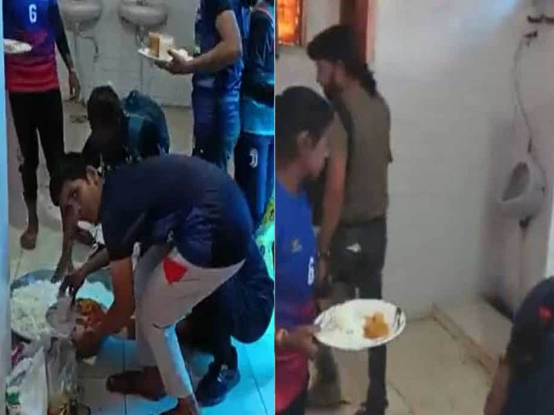 kabaddi players served food kept in toilet in uttar pradesh