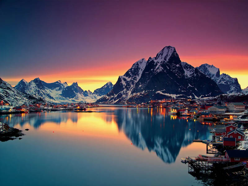 Norway is known as the land of the midnight sun