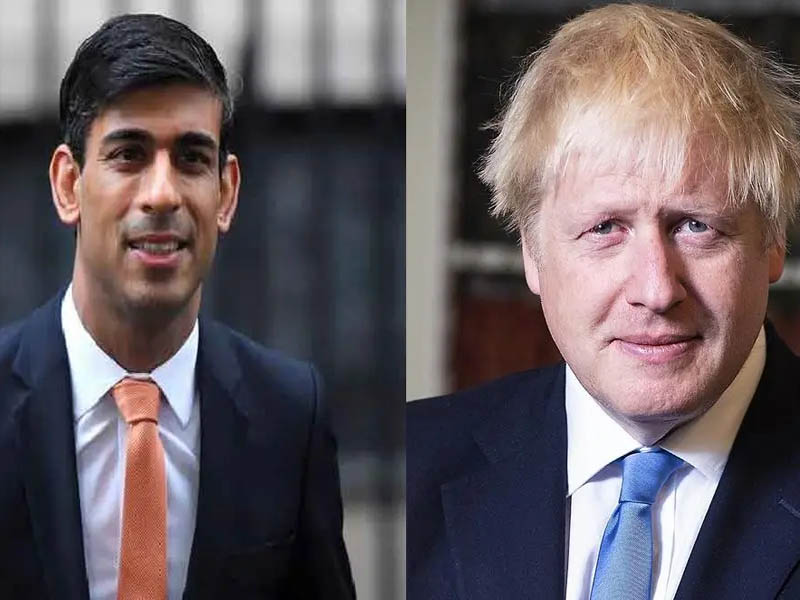 Rishi Sunak and Boris Johnson