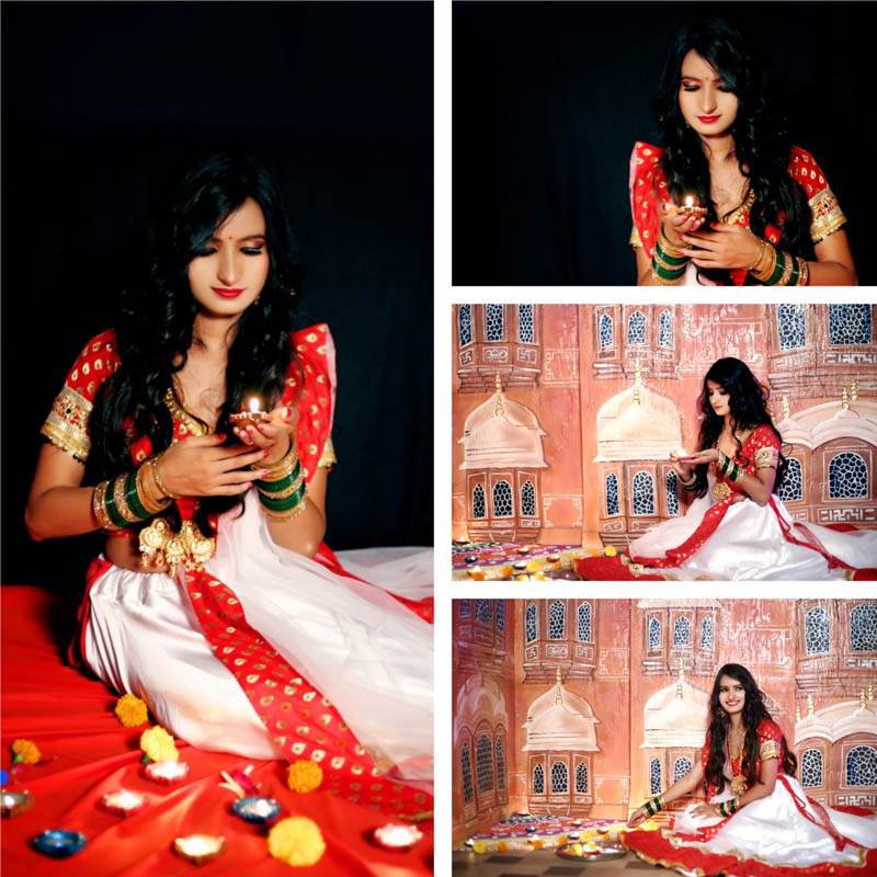 Roopa Kushwaha got a special photoshoot done on Diwali