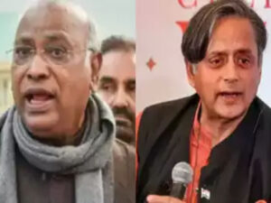 mallikarjun kharge and shashi tharoor