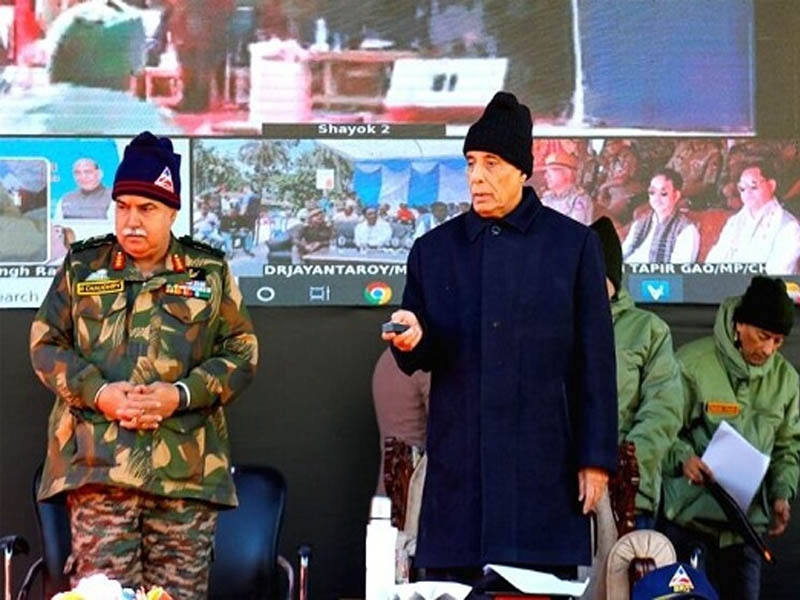 rajnath singh dedicates 75 bro infrastructure projects to nation