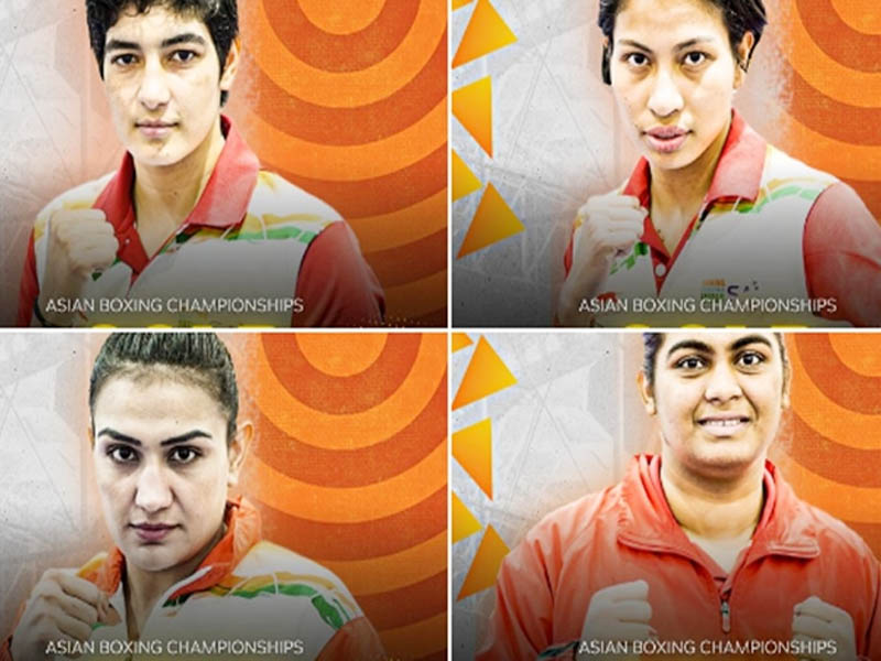 Asian Boxing Championships Indian women pugilists bag 4 gold medals