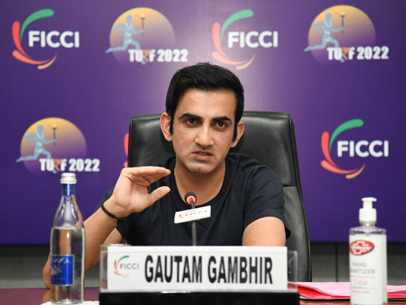 Gautam Gambhir at FICCI Turf 2022