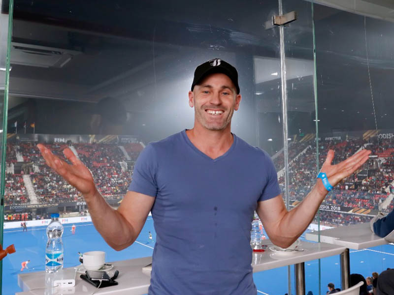 Glenn Turner at the Kalinga Stadium during 2018 World Cup