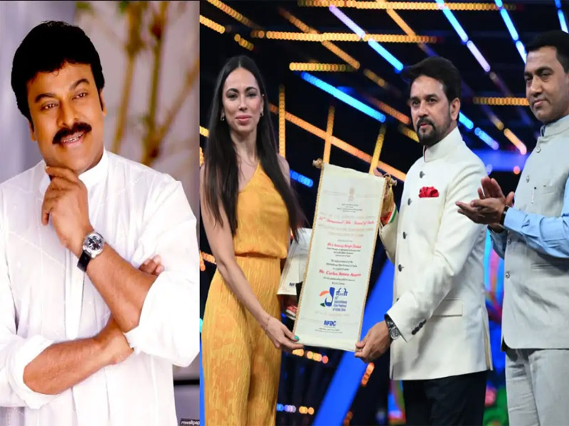 iffi22 chiranjeevi bags indian film personality of year