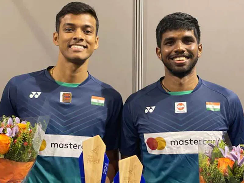 satwiksairaj rankireddy and chirag shetty win french open men doubles title