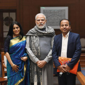 2022 Grammy Award Winner Falu meets PM Narendra Modi