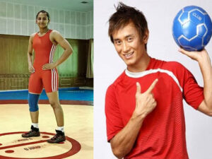 Bhaichung Bhutia and Geeta Phogat born 15 December