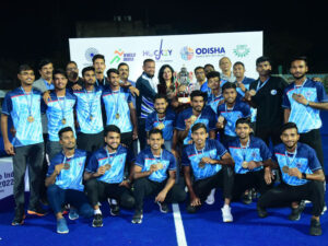 Gold medal winning team Khelo India Youth Games 2022