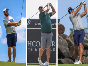 Ockie Strydom Thomas Bjorn and Dean Burmester ready for AfrAsia Bank Mauritius Open