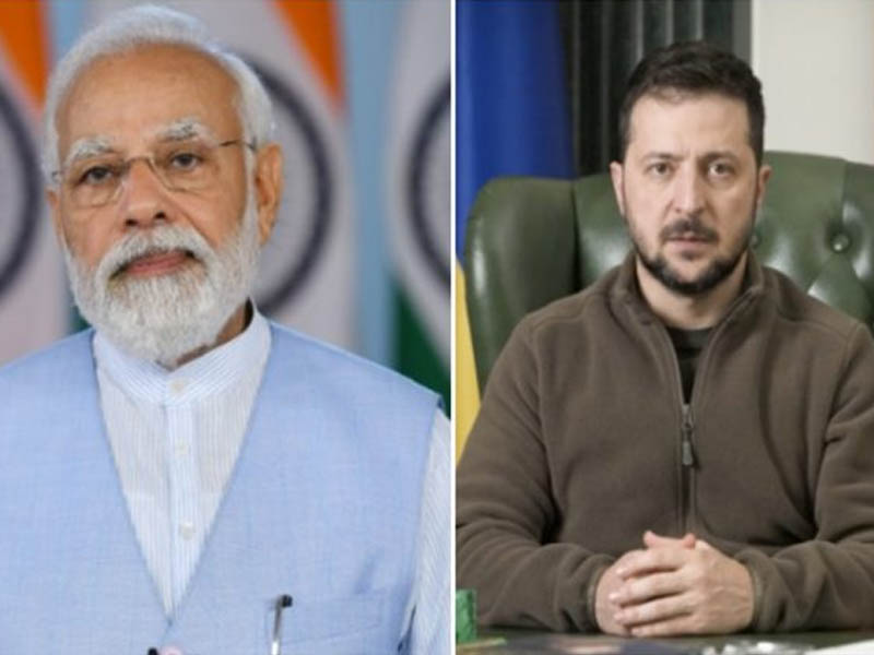 pm modi holds telephonic conversation with ukrainian president zelenskyy