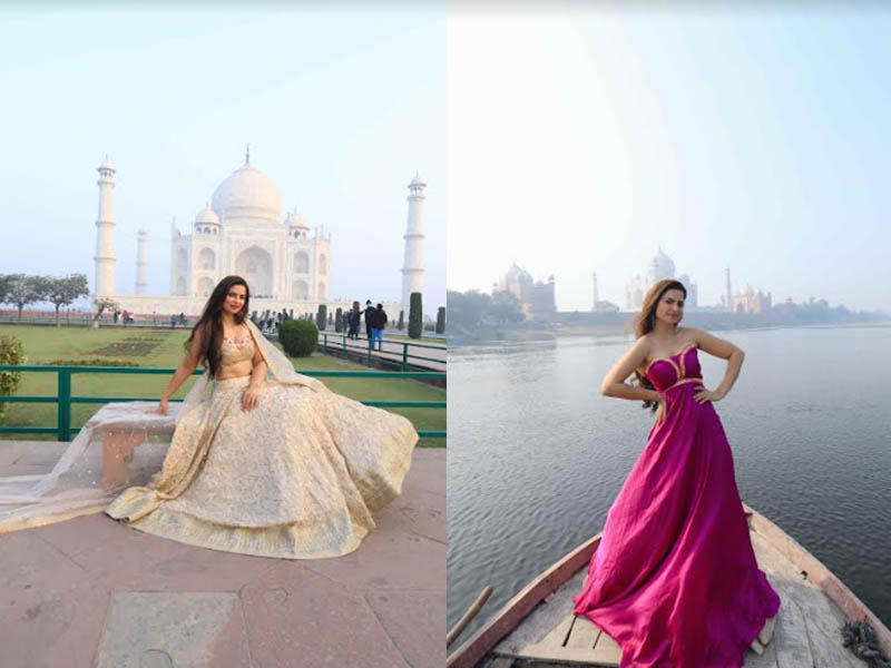 Aastha Rawal visits historic Taj Mahal