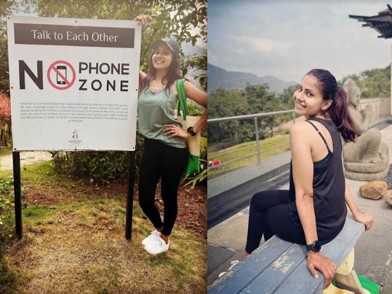 Chhavi Mittal takes a mindful wellness break