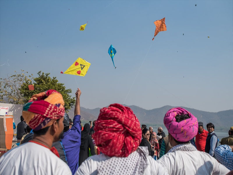 Flying Kites On Makar Sankranti