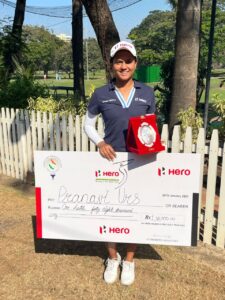 Pranavi Urs with her Trophy of the Hero WPGT