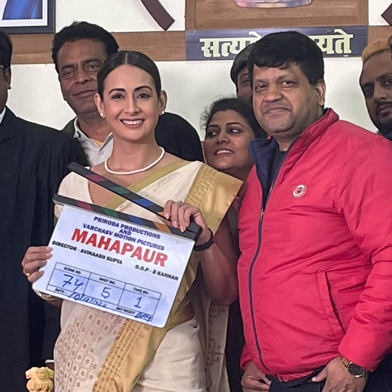 Preeti Jhangiani Spotted In Lucknow City Shooting for Mahapaur