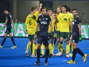 hockey wc australia held to 3 3 draw by argentina netherlands crush new zealand