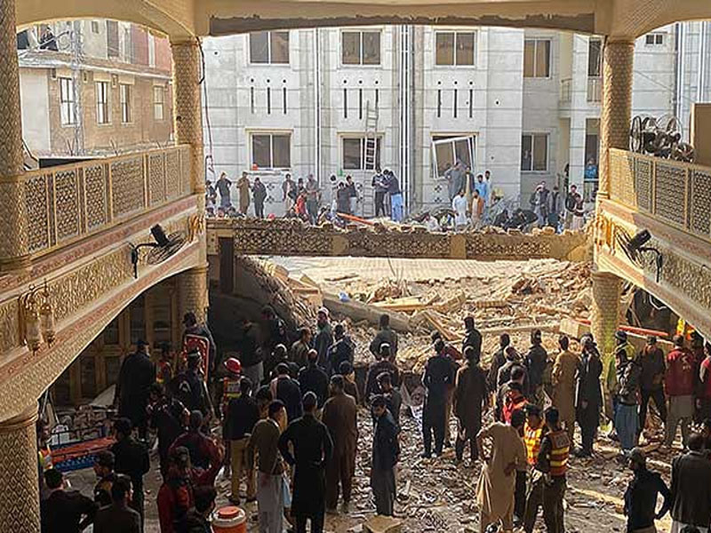 pakistan blast rocks a mosque located near police lines peshawar