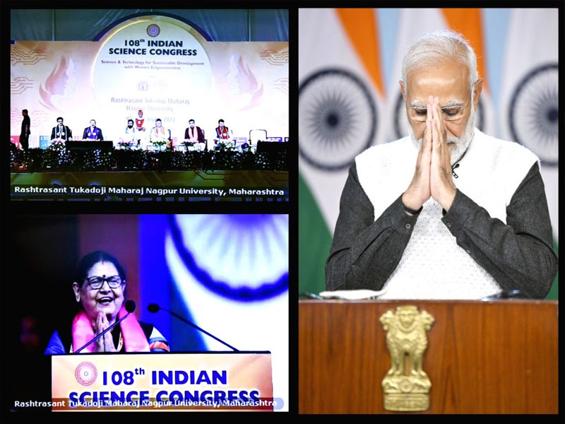 pm modi addresses the 108th indian science congress