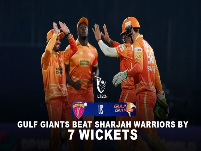 ilt20 gulf giants david wiese s deadly five wicket spell knocks out sharjah warriors