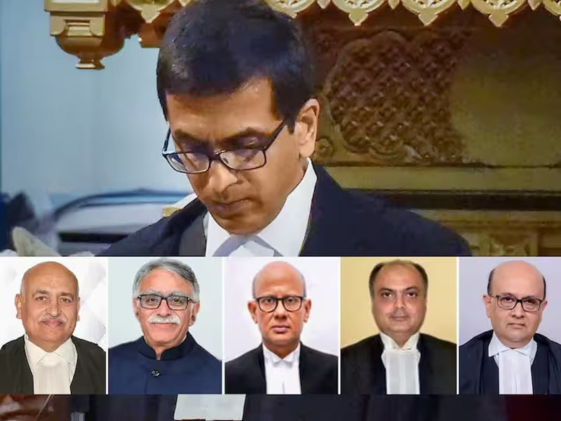 sc gets 5 new judges through collegium cji chandrachud administers oath of office