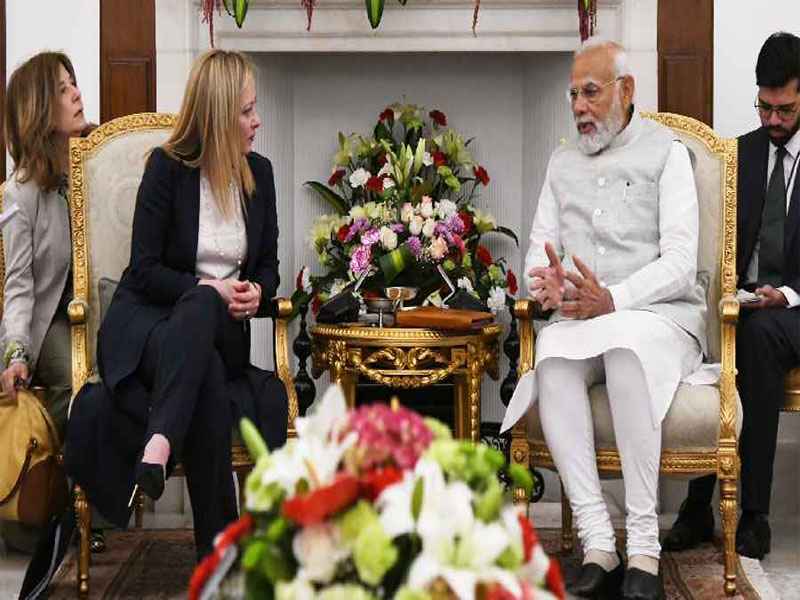 PM Modi holds talks with Italian counterpart Giorgia Meloni