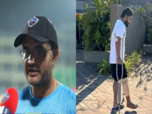 ishabh pant must take his time to heal properly says sourav ganguly